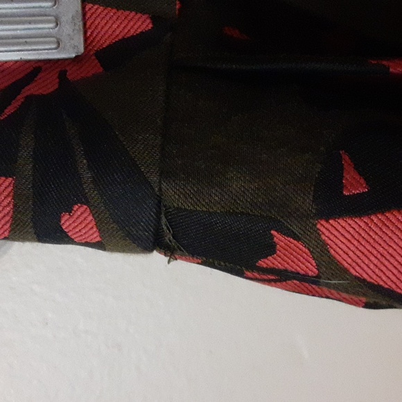 Banana Republic Dark Green And Red Jigsaw Pleated Mini Skirt Womens Size 4 - Picture 8 of 10